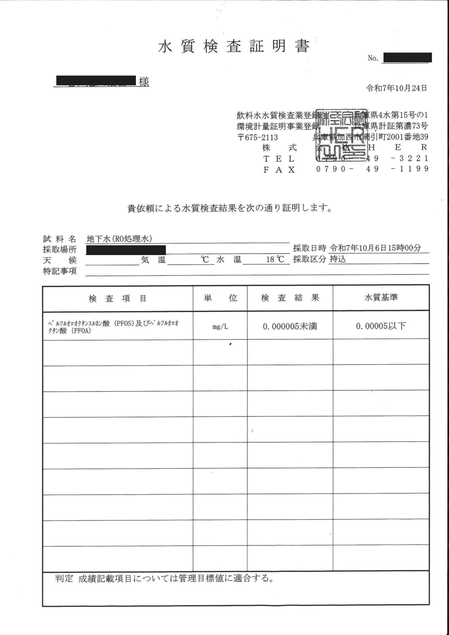 浄水性能AFTER拡大